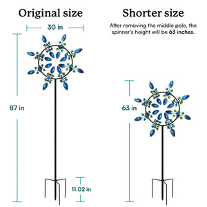 Adjustable Peacock Wind pinners Outdoor