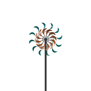 Cyan Oasis Lunar Phases Wind Spinner