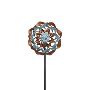 Retro Zinnia Solar Wind Spinner