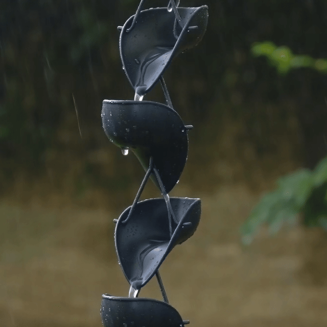 Fallen Leaf Rain Chain