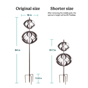 Metal Garden Wind Spinners adjustable