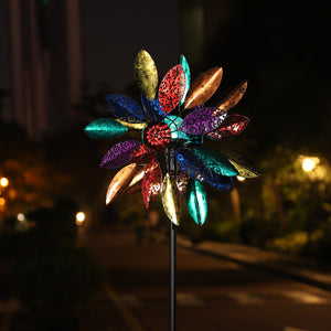 wind spinners outdoor metal large bright at night amazing gift for garden decor