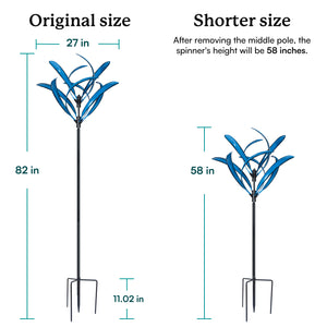 kinetic wind spinners outdoor 82 inches height