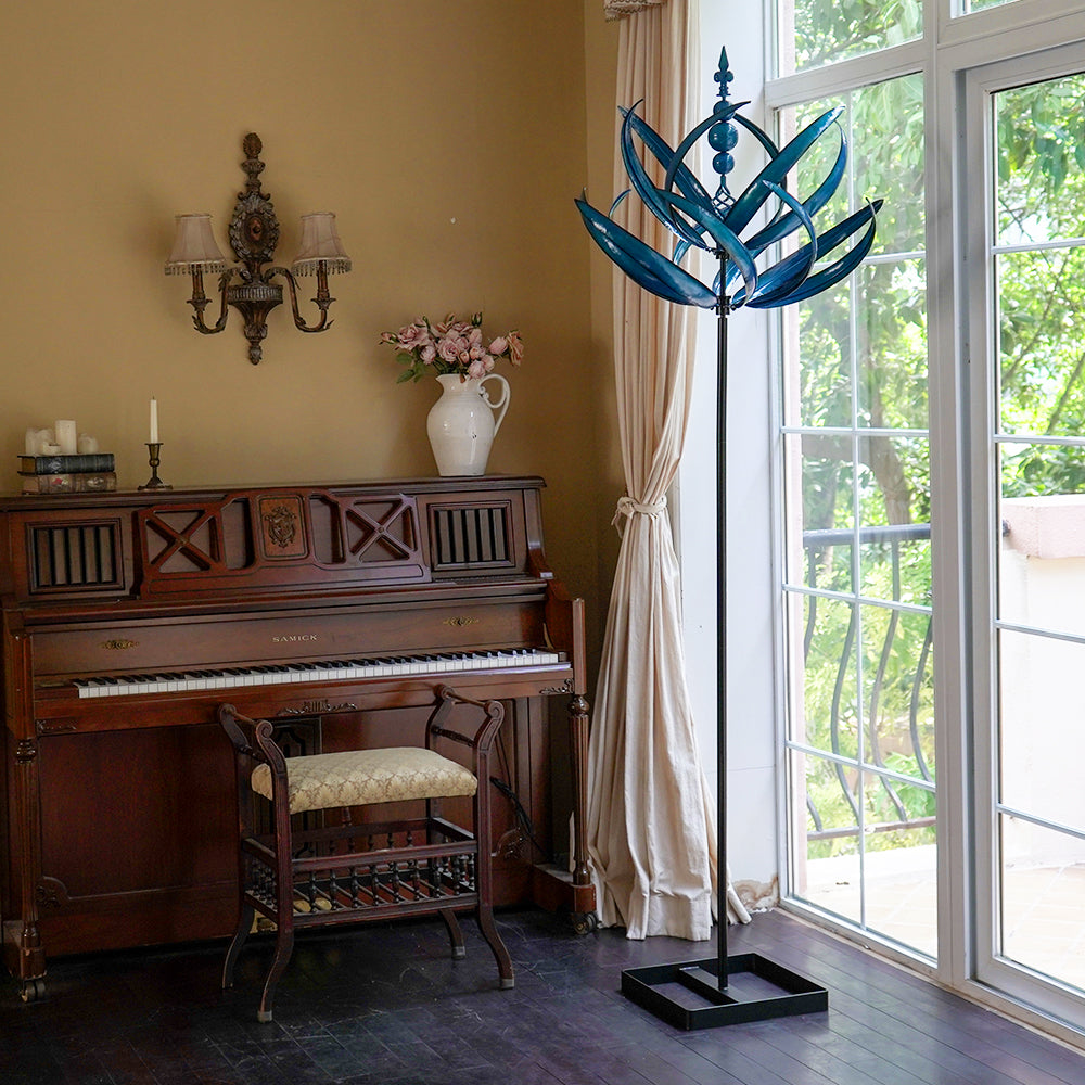 Wind spinner base for home decor