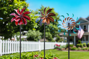 Metal garden pinwheels