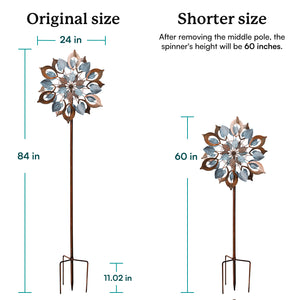 yard windmills spinners metal adjustable