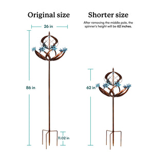 copper garden stakes scupture yard decor