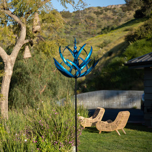 Blue wind spinners outdoor clearance