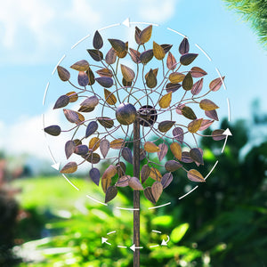 large wind spinner in copper color 360 degree rotation