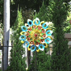 The wind spinner can hanging and standing, spinning in the wind