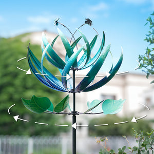 metal garden decor lotus flower