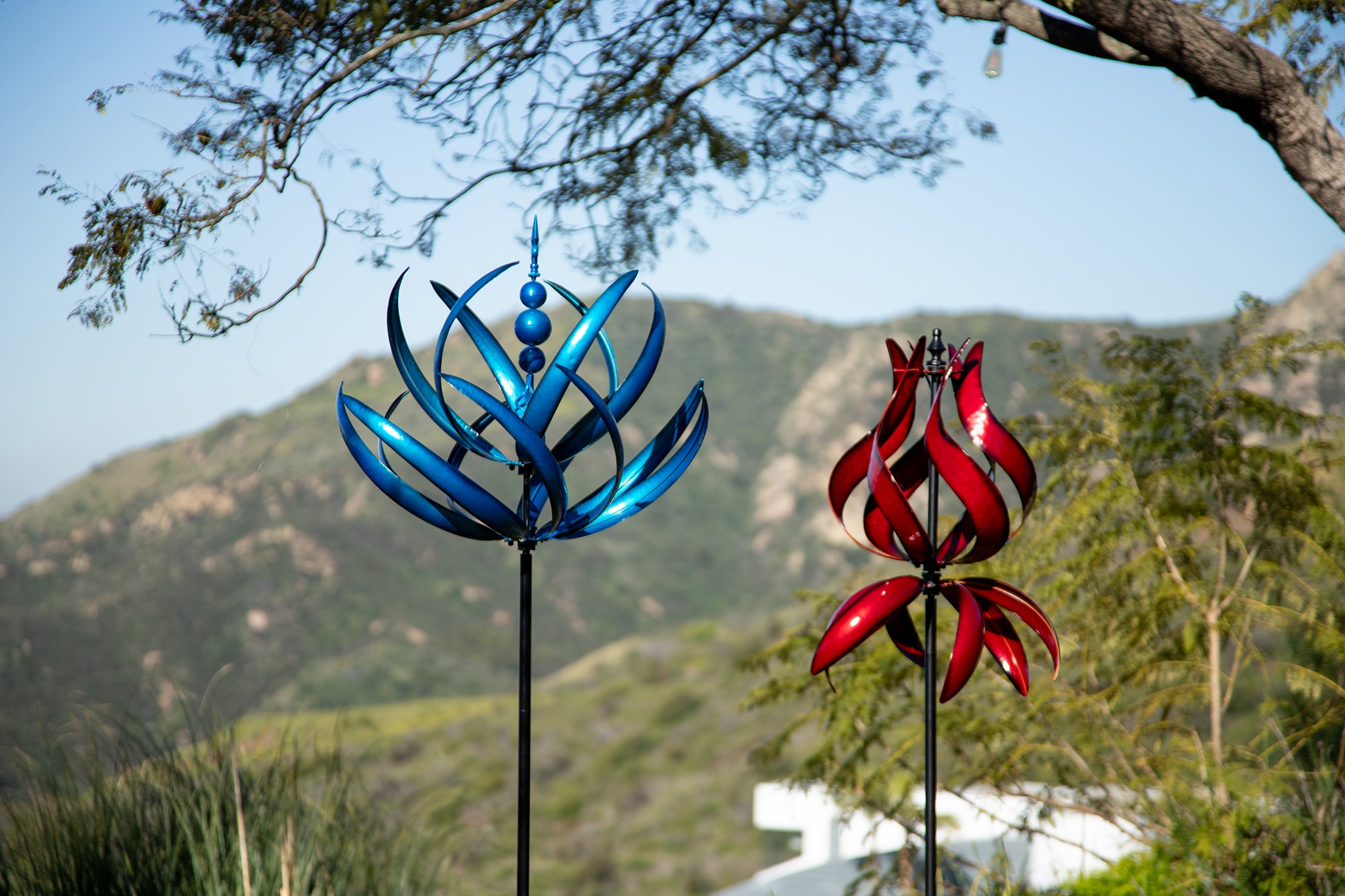 metal pinwheels for yard and garden