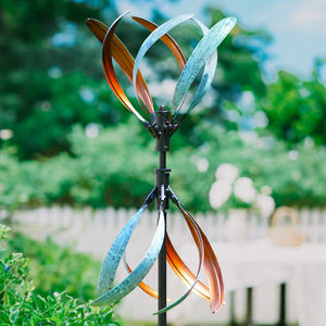 spiral metal wind spinner