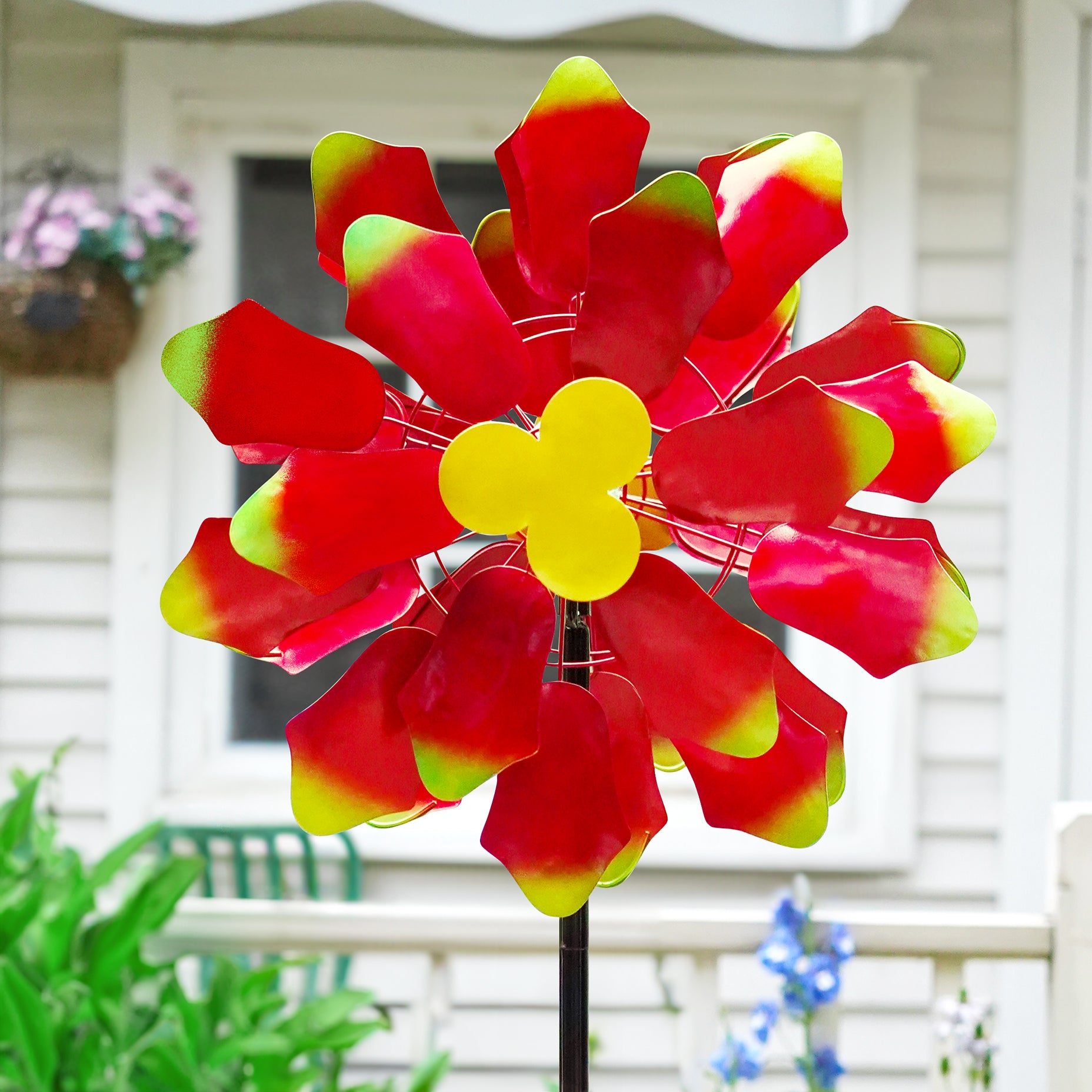 Red yard decorations