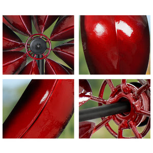 detials of Cyan Oasis small size wind spinner in red color