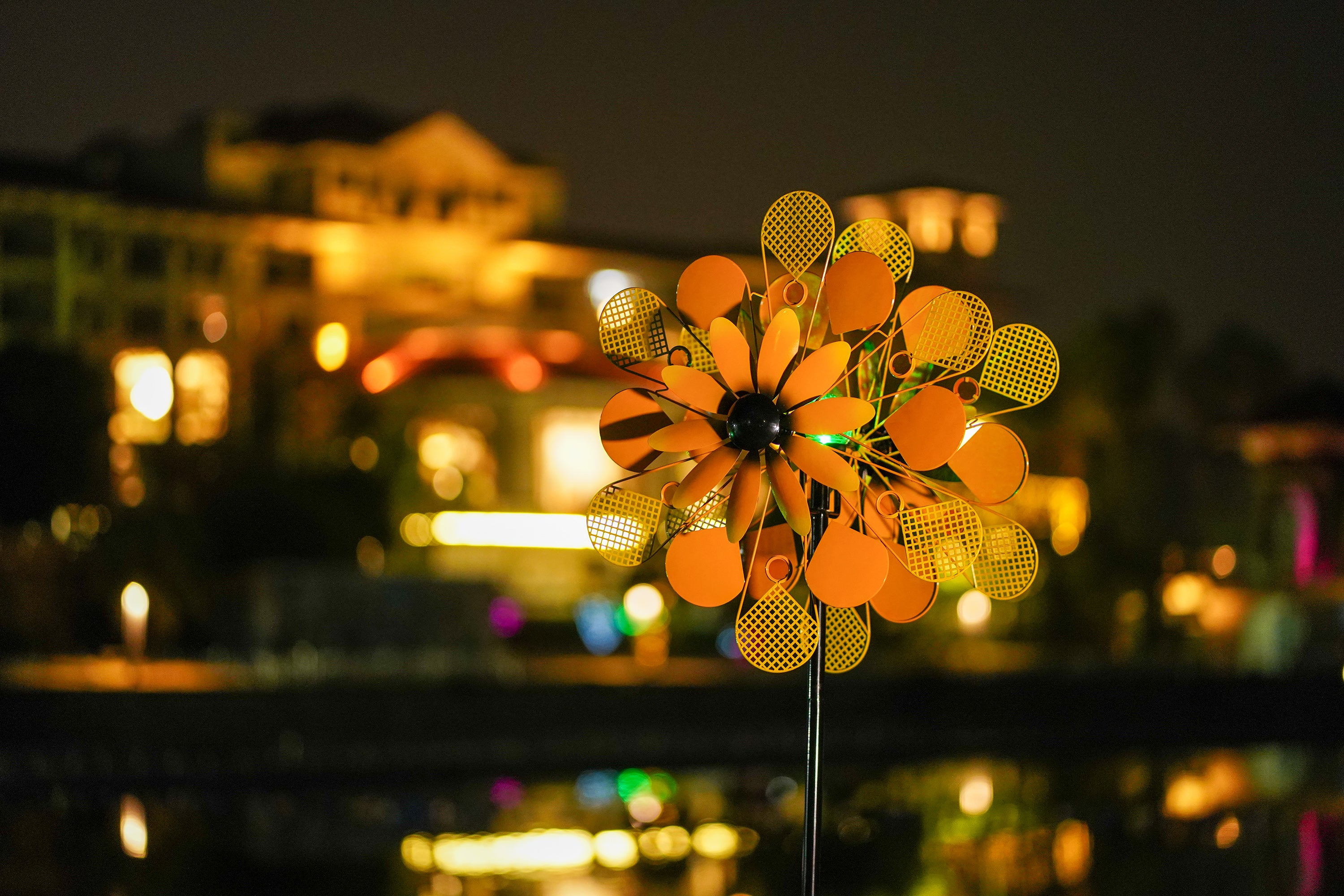 Light Up Your Garden with Solar Wind Spinners