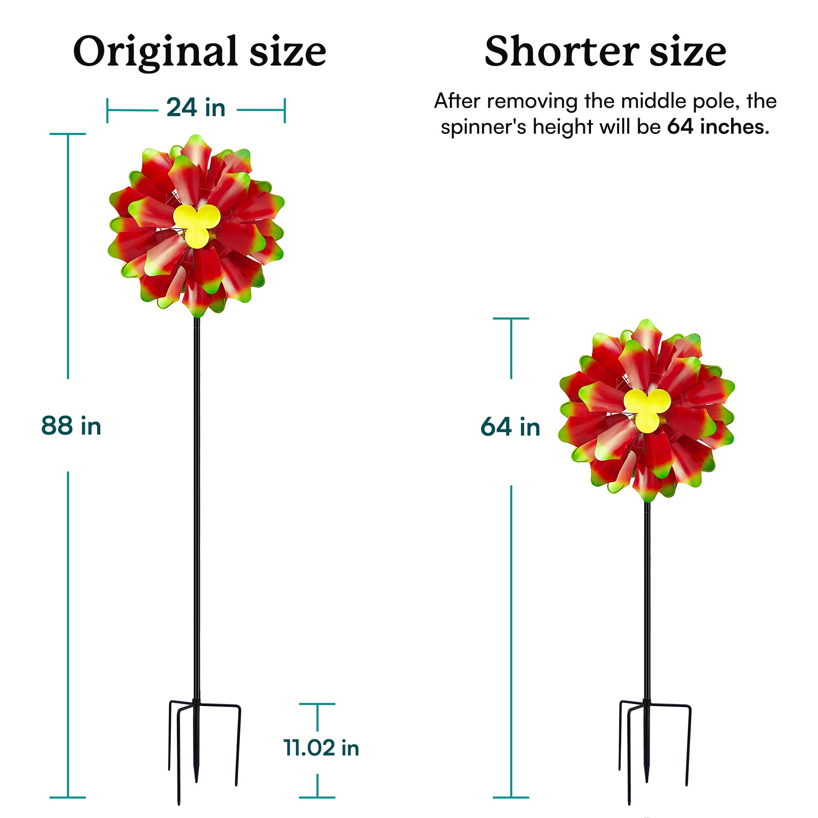 88 inches 3d wind spinners outdoor