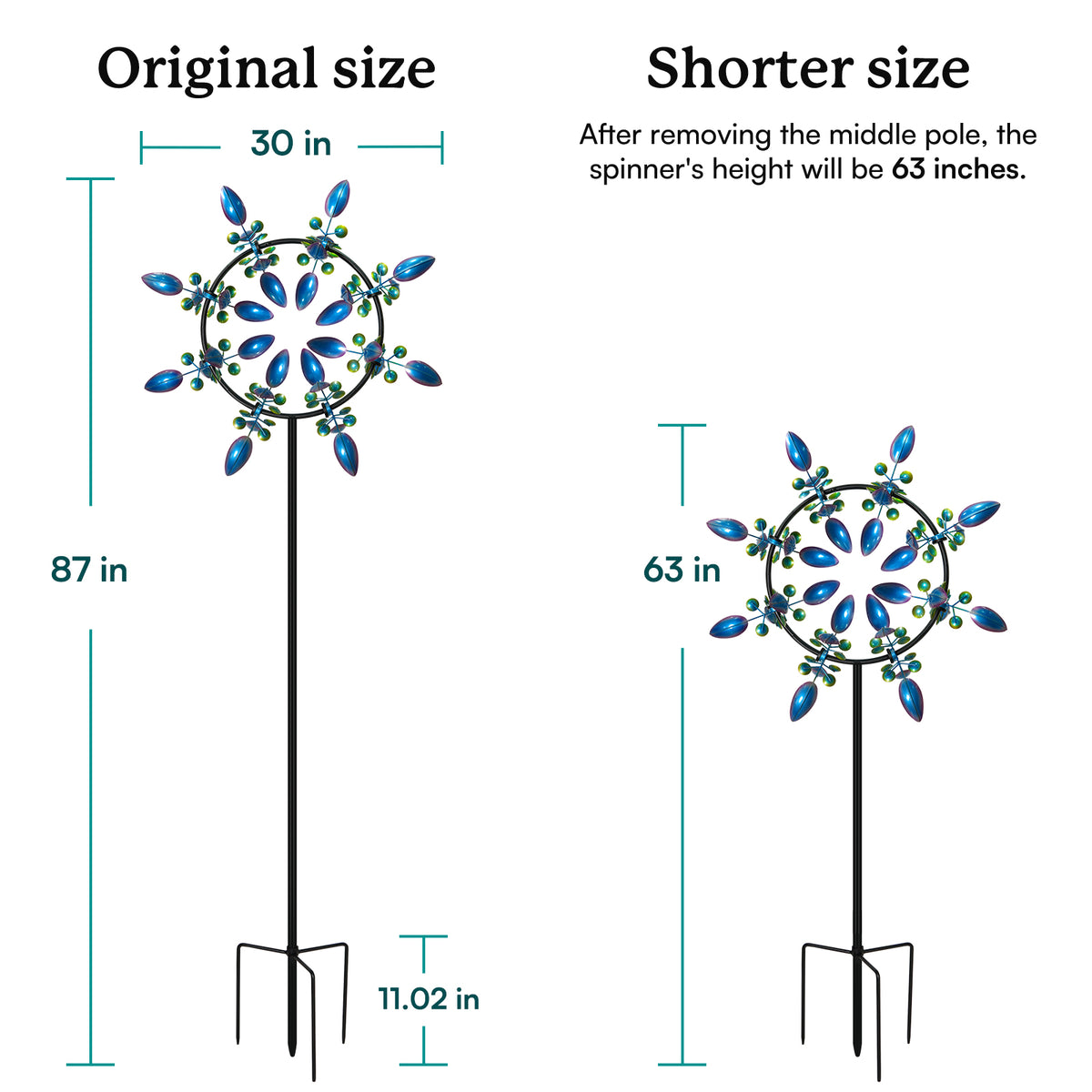 Adjustable Peacock Wind pinners Outdoor