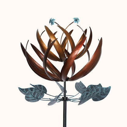 Metal Flower Garden Wind Spinner