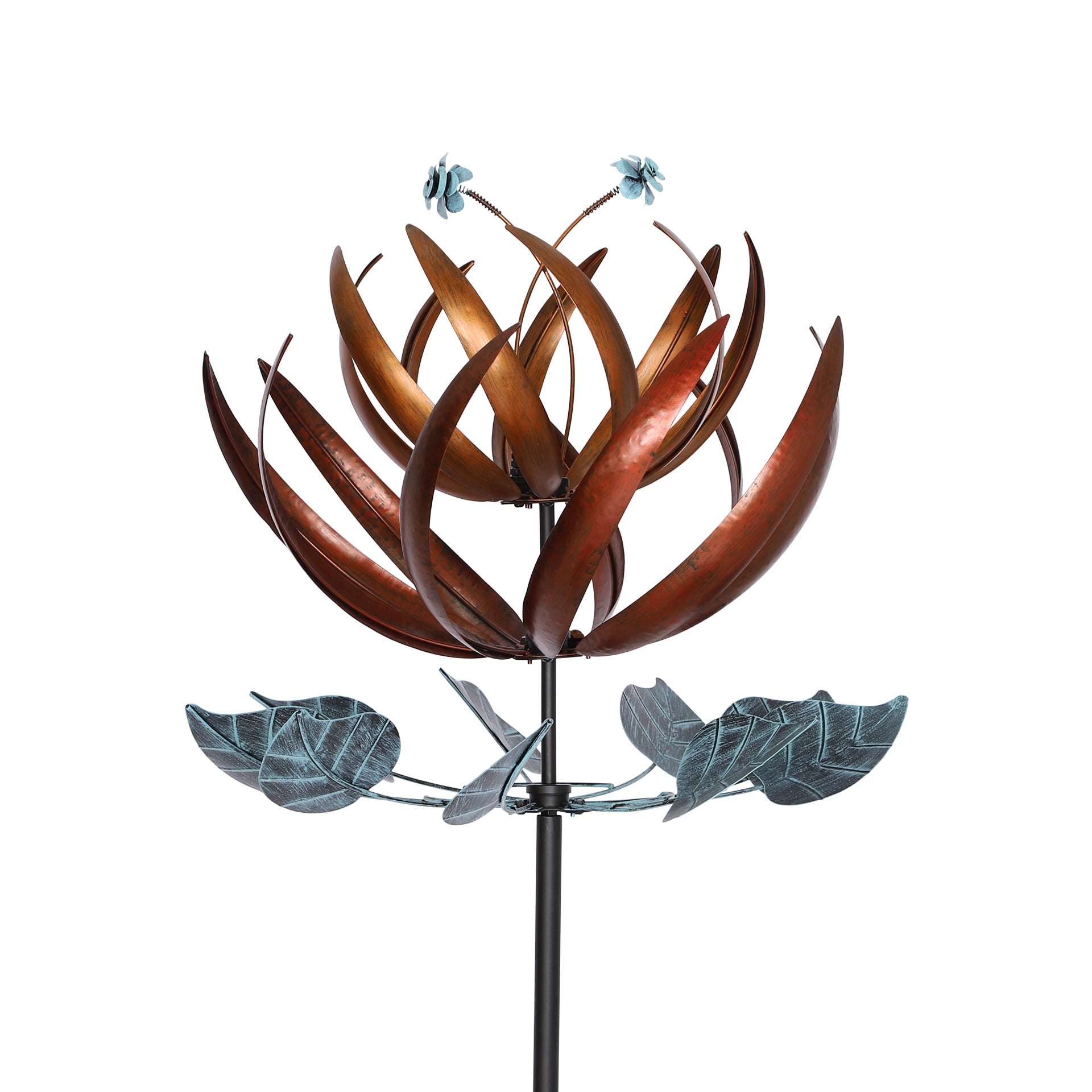 wind spinner looks like flower in copper color
