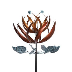 wind spinner looks like flower in copper color