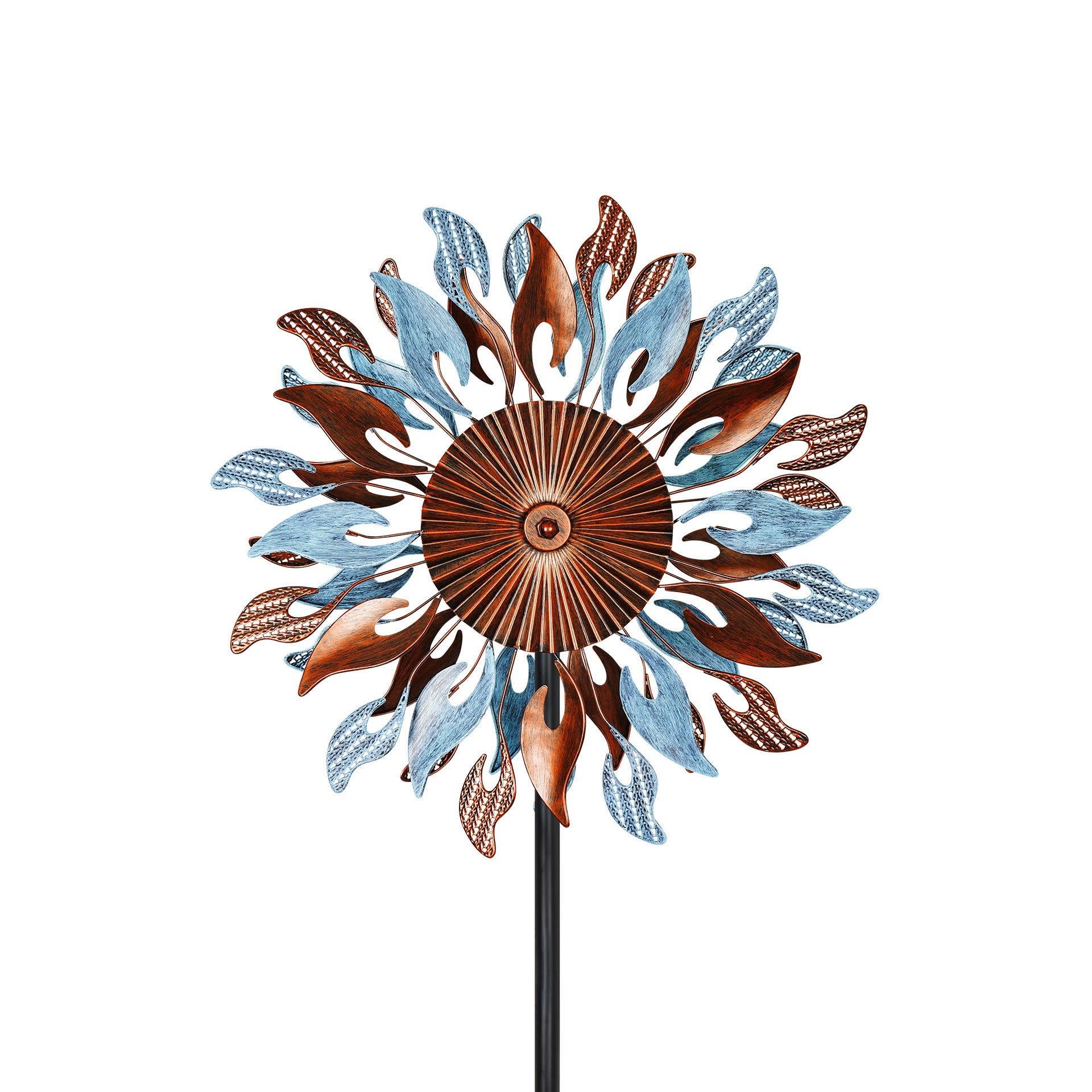 Copper color wind spinner showing the classic feeling for garden