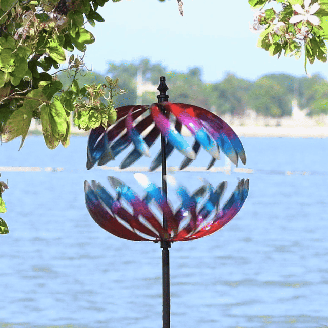 Sunset Globe Wind Spinner