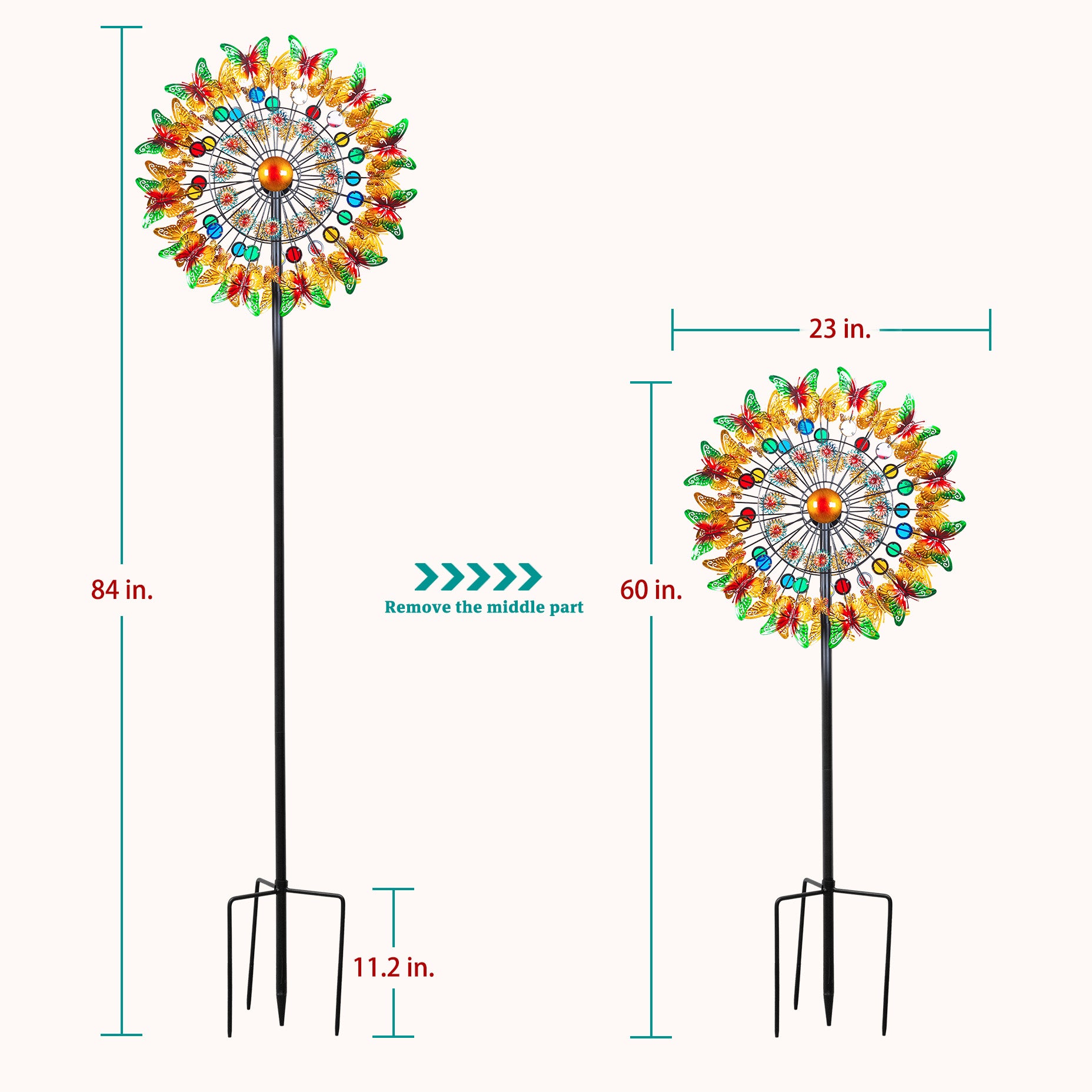 Adjustable Large wind sculpture for Garden
