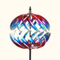 Kinetic 3D Garden Wind Spinner - Cyan Oasis