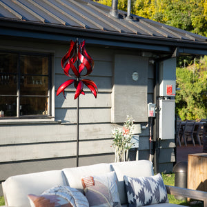 Kinetic Garden Windmill Tulip Wind Spinner