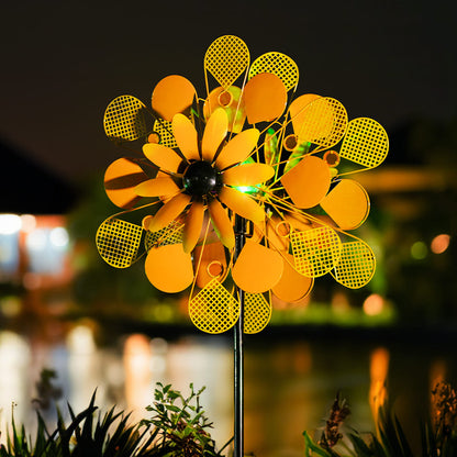Yello Sunflower Garden Wind Spinner