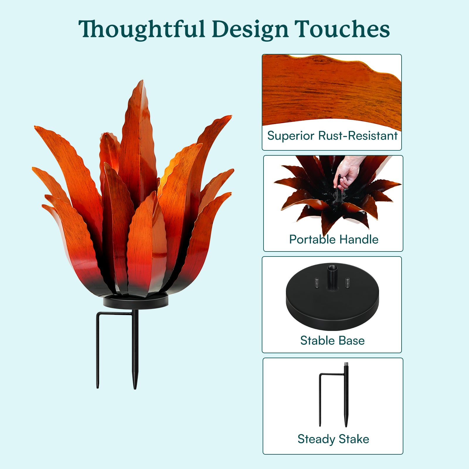Flame Agave – Cyan Oasis