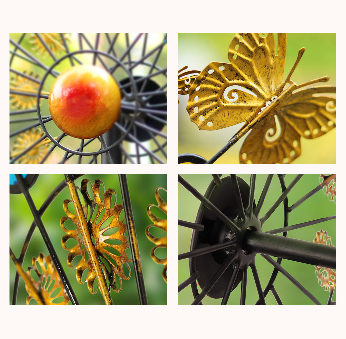 Dreamland Butterfly Wind Spinner for Yard Garden and Patio