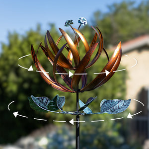 yard ornaments outdoors rotation