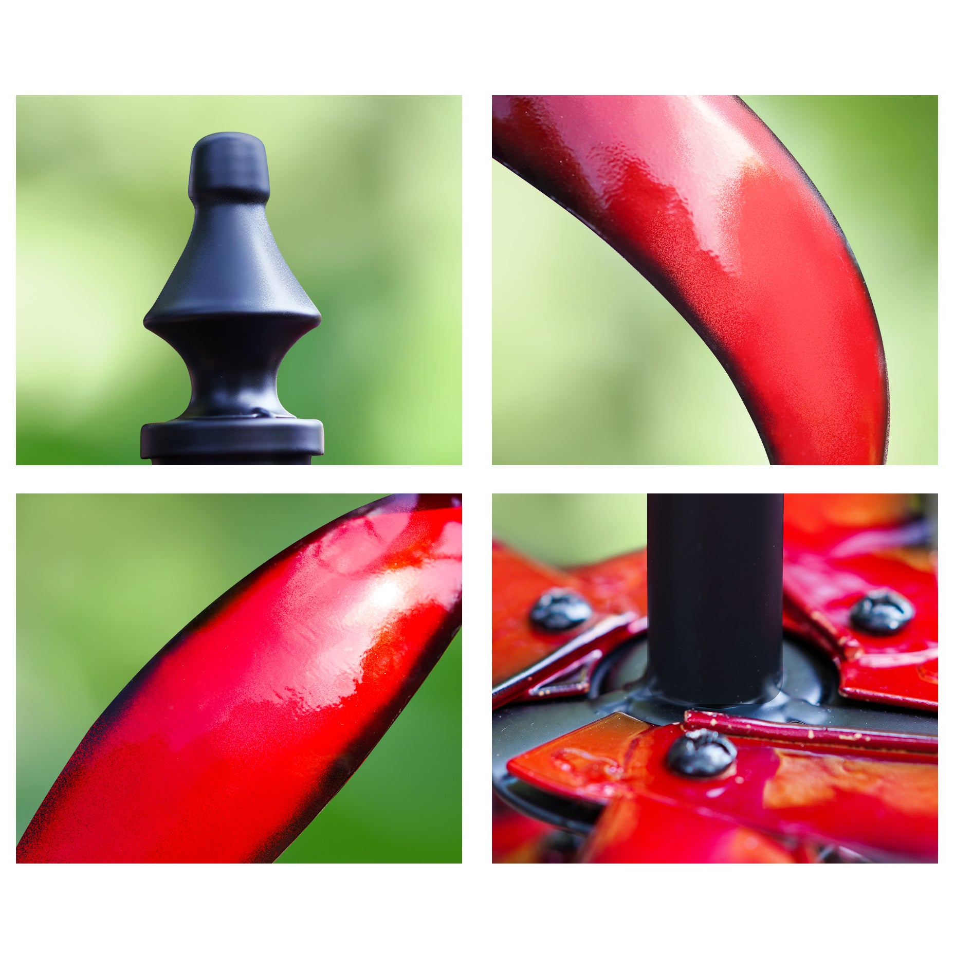 Cyan Oasis Garden Wind Sinner, Kinetic Windmill Tulip Wind Sculptures