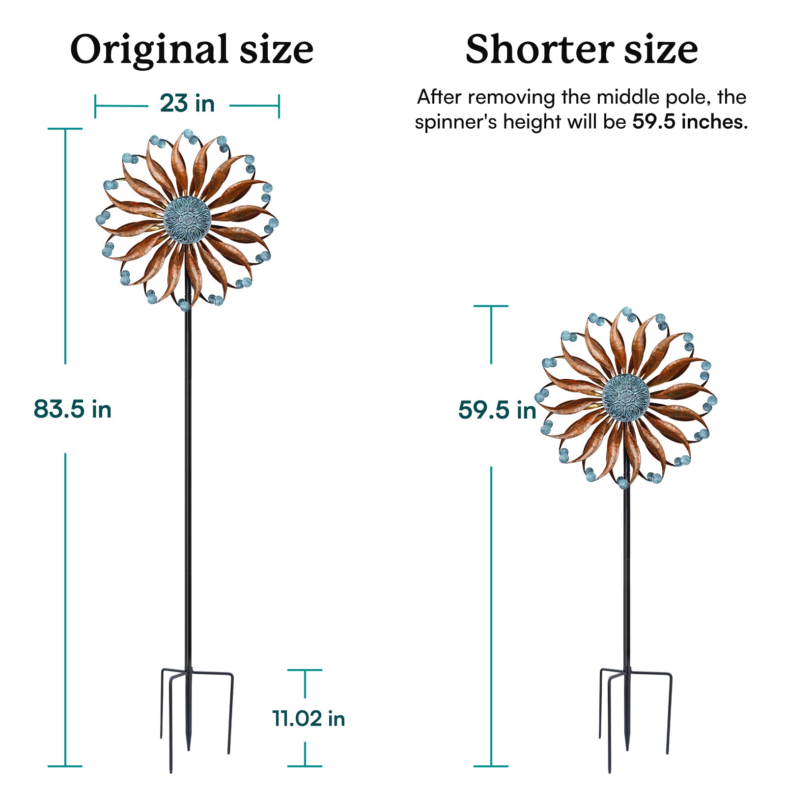 how to adjust a wind spinner easily