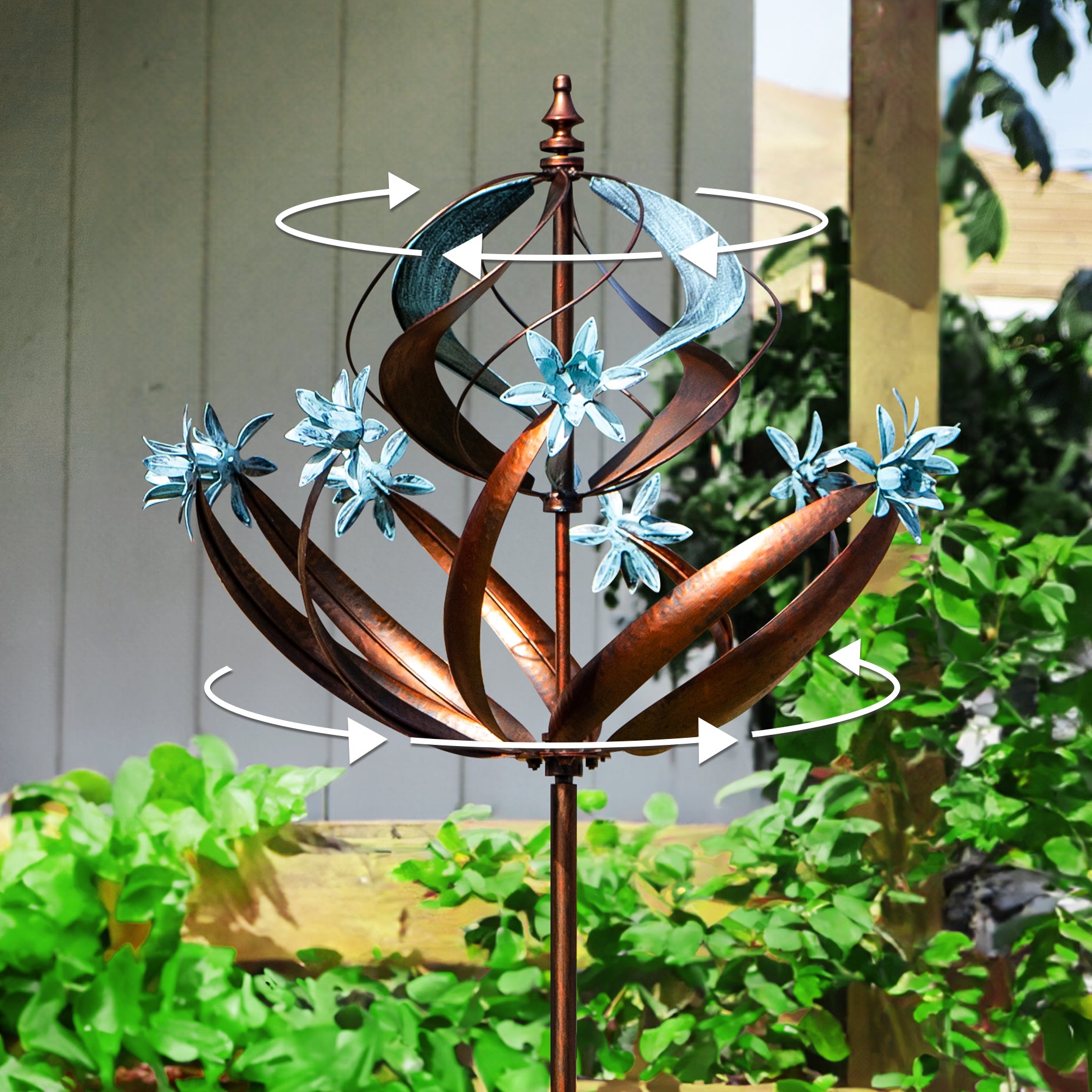 Wind Spinners Outdoor for Yard and Garden, Metal Large Wind