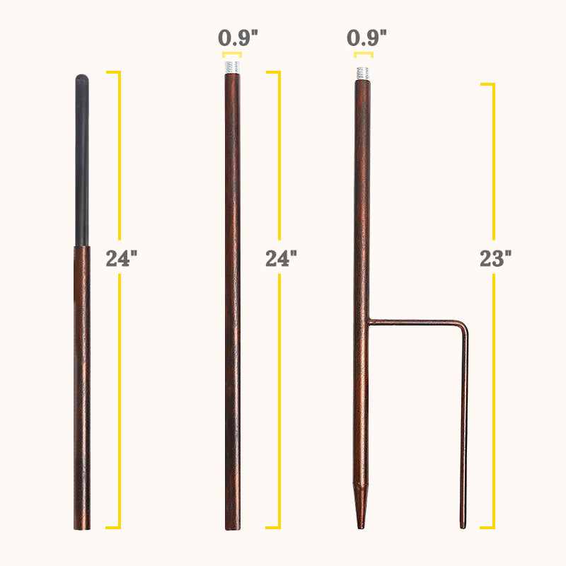 Wind Spinner Replacement Poles