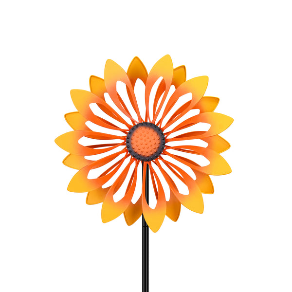 Sunny Daisy Wind Spinner – Cyan Oasis