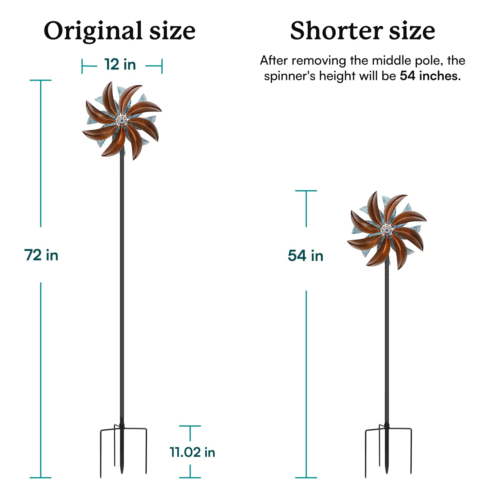 whirli gigs for yard 70 inches height 54 inches height