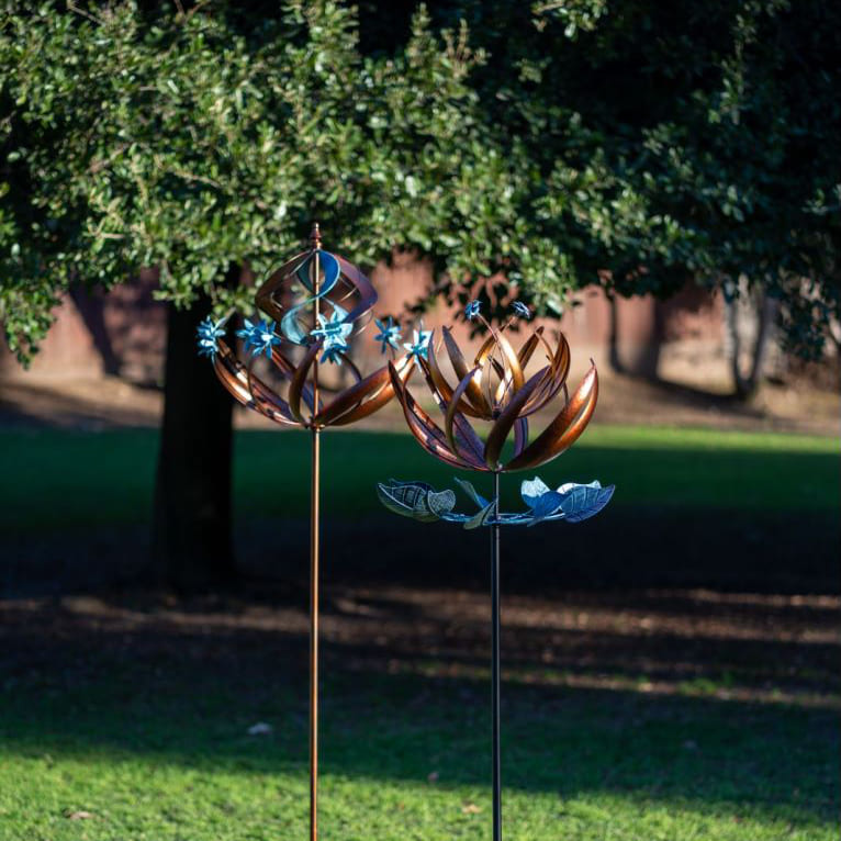 Load video: Cyan Oasis Wind Spinner