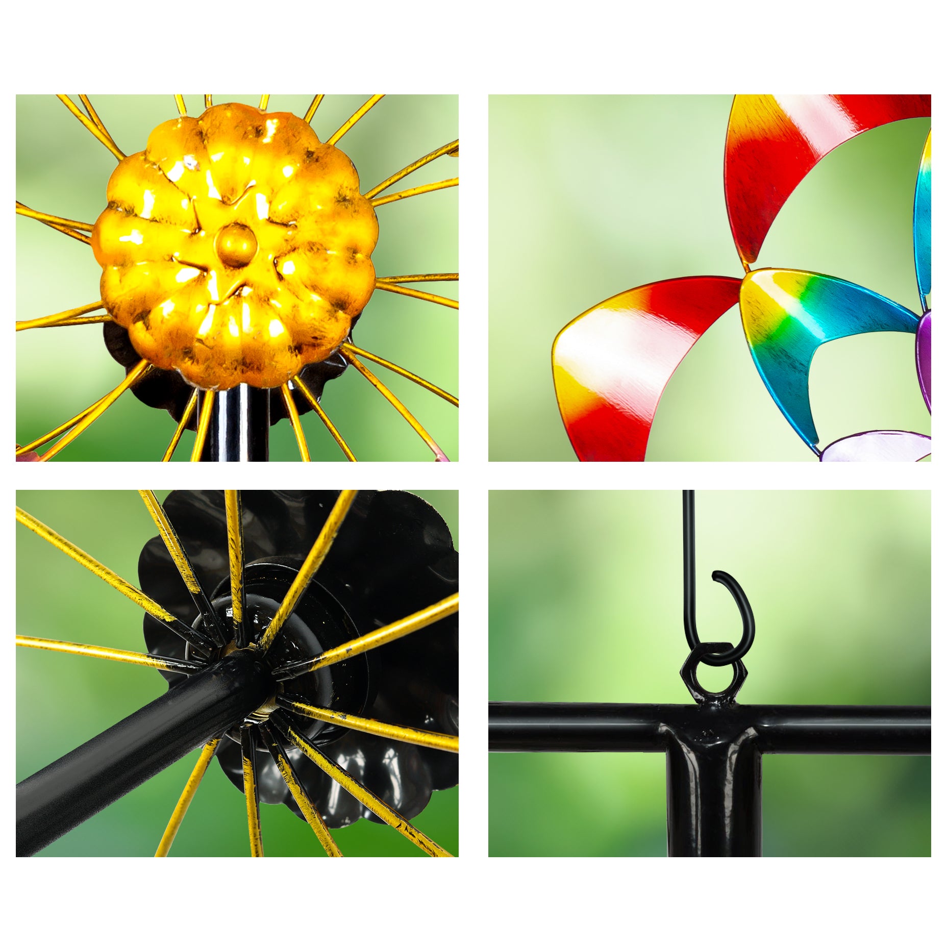 Colorful Wind Spinners & Garden Wind Sculpture for Yard, Lawn