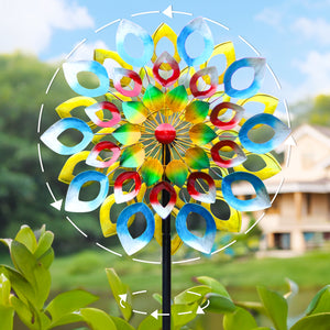outdoor metal decor for patio colorful 